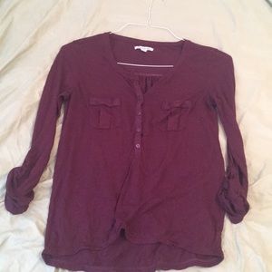 Wine colored Henley